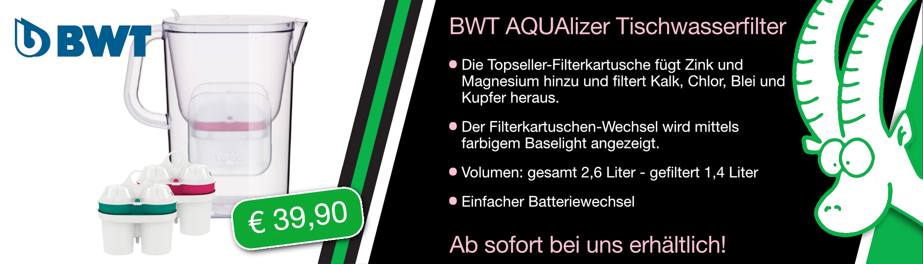 BWT AQUAlizer Tischwasserfilter
