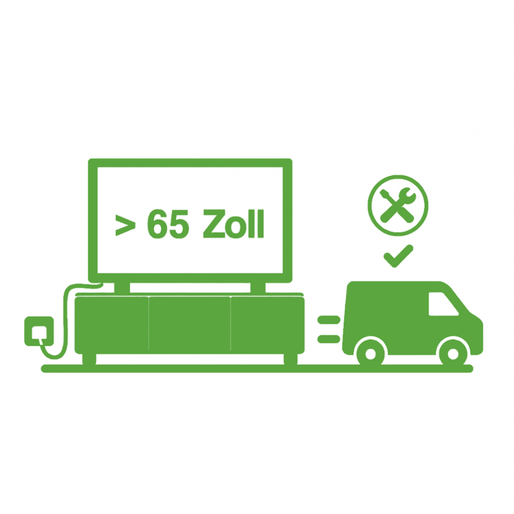 Lieferung & Installation TV Gerät ab 65 Zoll